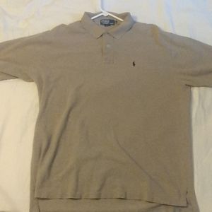Extra large tan Polo Ralph Lauren polo shirt
